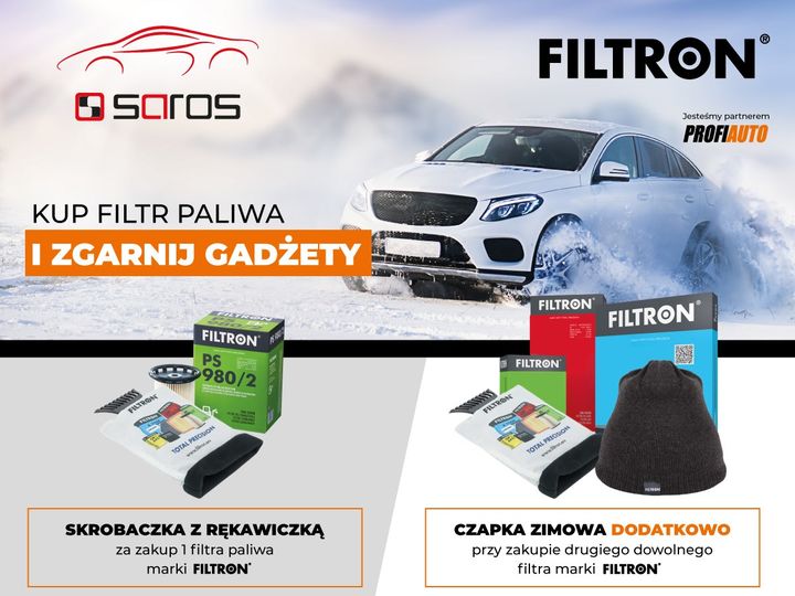 Promocja #SAROS i #FILTRON! 💪🏻 Za zakup filtra marki FILTRON w prezencie gadżety❗️

Szczegóły…